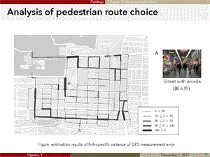 Analysis of pedestrian route choice 2